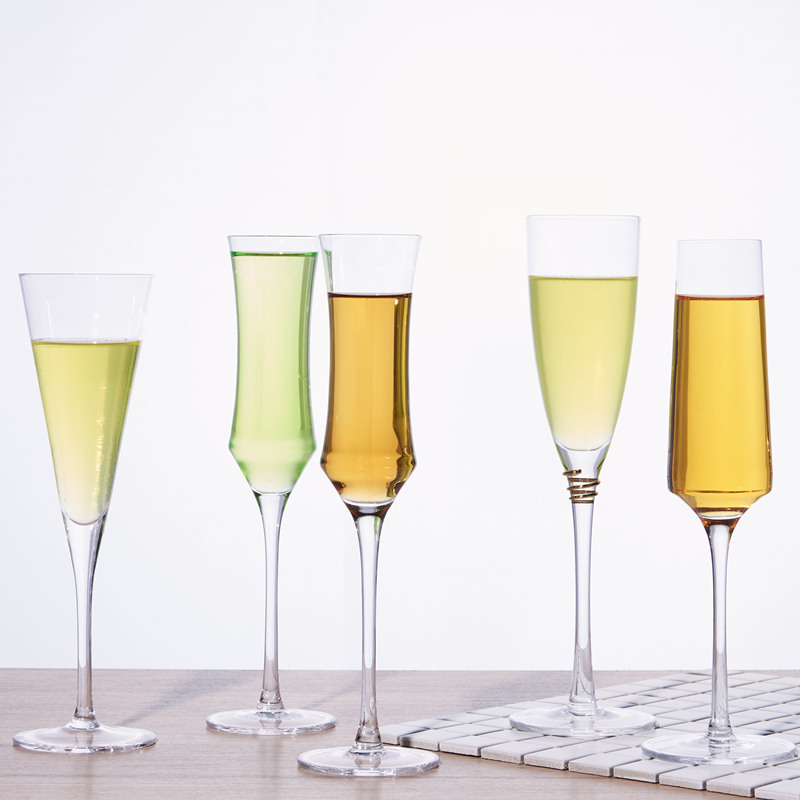 Sparkling Wine Glass Champagne Cup Crystal Glass Bubble Wine Cup Creative Cocktail Glass Home High Footed Glass Red Wine Mug