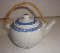 Jingdezhen Ceramics Cultural Leather Porcelain Old Factory Porcelain Blue Flower Linglong Qu 567 Teapot Collection Bag Old Bag