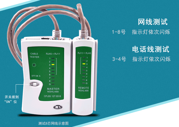 Multifunction network route tester telephone wire wire detector Internet detector RJ45 RJ11 wire finder wire finder