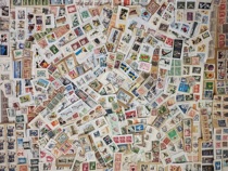 Newly arrived foreign Swedish special letter-selling stamps cutting pieces 1kg express delivery included
