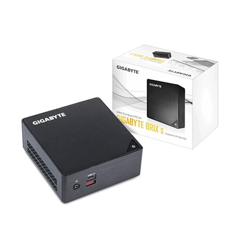 Мини-компьютер Gigabyte BKI3HA-7100BRIX для офиса и развлечений, компактный игровой консольный ПК