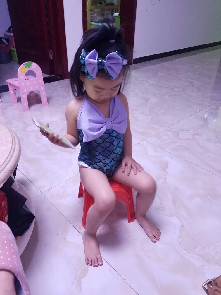 Nàng tiên cá đuôi bé gái Hàn Quốc đồ bơi bé gái công chúa Xiêm bé bé spa áo tắm phong cách mới đồ bơi bé gái 10 tuổi