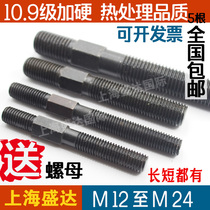 Mid-hexagonal double head screw bolt screw middle external hexagonal pressure plate screw M12M14M16M18M20M24