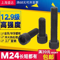 12 9 grade inner hexagonal cup head screw full tooth screw M24 length 60 80100120150200250