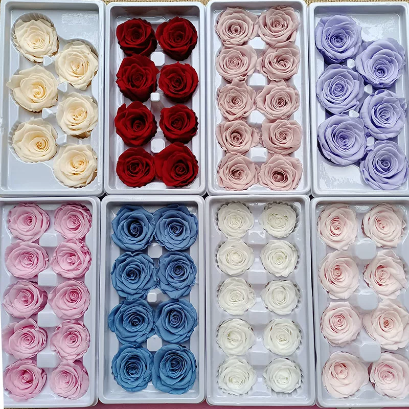 Иммортальная/бессмертная цветочная Diy материал роза B-уровня real flower засушенные цветы высококлассный ручной букет капучино набор целая коробка