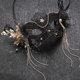 Black sexy mask half-face female live broadcast masquerade party mood anchor Halloween mask mask decoration