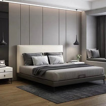 Hardpack sofa Background wall Modern minimalist Living room TV Soft and soft bag Background Wall light extravagant hardpack Background Custom