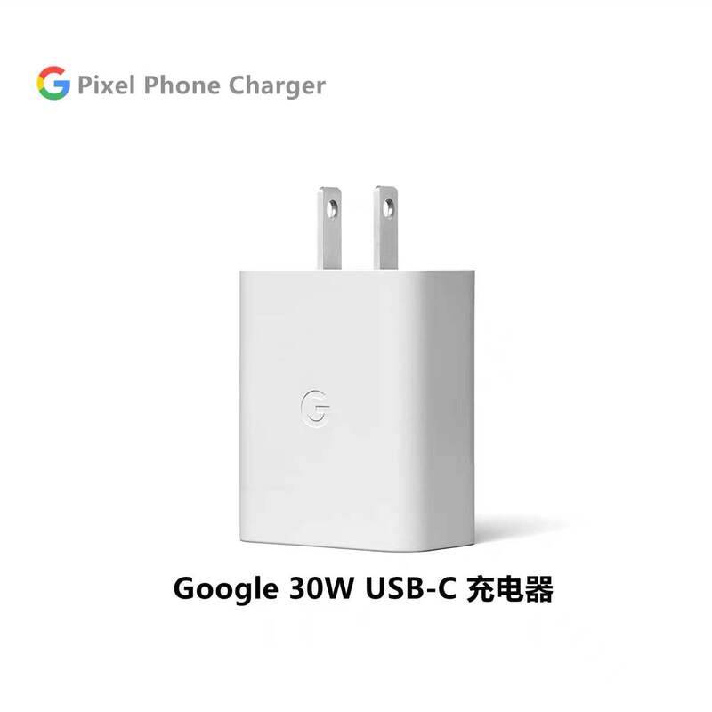 Original Google Genuine Pixel 2 3 4 5 6 7/7 6Pro Pixel 6 7Pro 8 9Pro 18W/30W Type-C Port Supports Pd Protocol Fast Charger