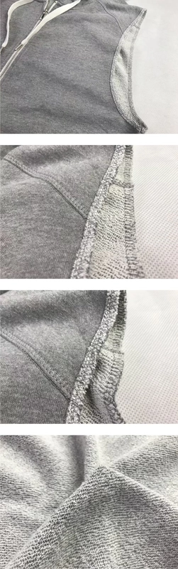 Mùa xuân nam và mùa thu mỏng trùm đầu bằng vải cotton căng đơn giản áo thể thao đơn giản và áo vest mỏng giải trí áo giả vest nam