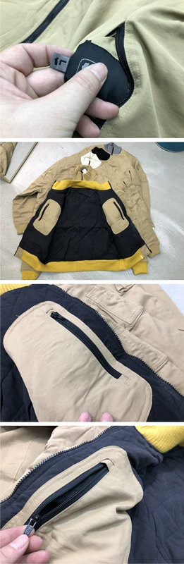 Đồng phục bóng chày ấm áp lỏng áo khoác bông giản dị có cổ áo bóng chày nam mùa đông dày áo khoác cotton phiên bản Hàn Quốc - Đồng phục bóng chày
