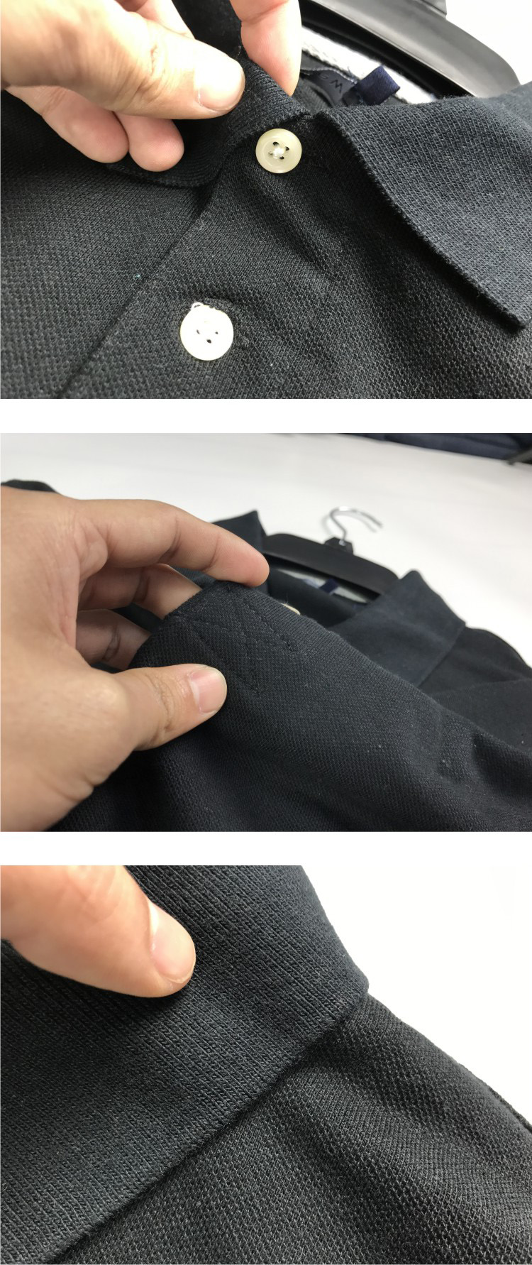Đa sắc vào mùa hè nam giặt áo sơ mi POLO tổ ong Châu Âu và Mỹ giản dị ve áo đơn giản tay ngắn T lỏng áo nam