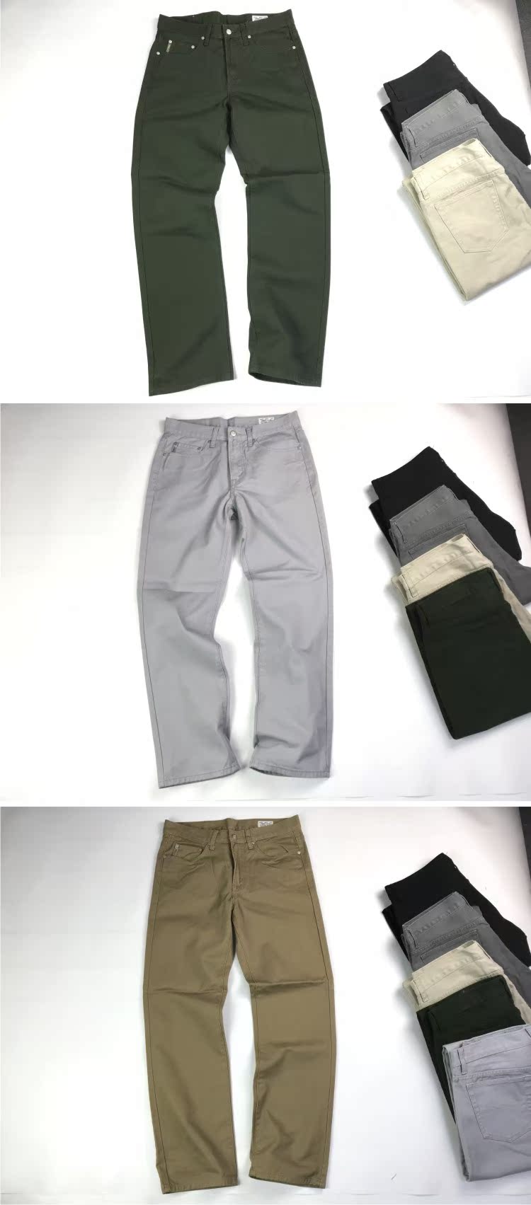 Quần áo bảo hộ lao động Quần cotton thoải mái Giặt vải chéo dày Châu Âu và Mỹ Đơn giản Quần dài nam XL lỏng quần dài nam