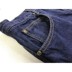 Quần lớn màu xanh sâu giặt và nhung mùa thu đông quần jean dày ấm đôi quần rộng lỏng lẻo XL jean nam Quần jean