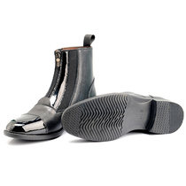 Equestrian genuine cowhide racing boots training male and female knights riding equipment short boots non-slip wear-resistant breathable animal leather boots