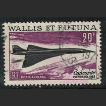 French Wallis-Futuna 1969 Air Ticket Concorde Sold 1 Full (Different Stamp Positions)