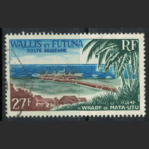 French Wallis Futuna 1965 Air Ticket Matautu Seaport Sold 1 Complete (Different Stamp Positions)