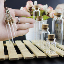 Baby pendant fetal hair bottle cork glass bottle small fetal hair preservation bottle deciduous teeth navel cord collection souvenir