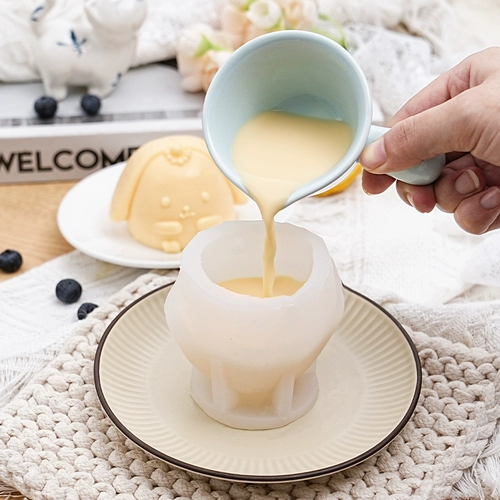 Трехмерный кролик, форма, мультяшный пищевой силикон, мусс, кот