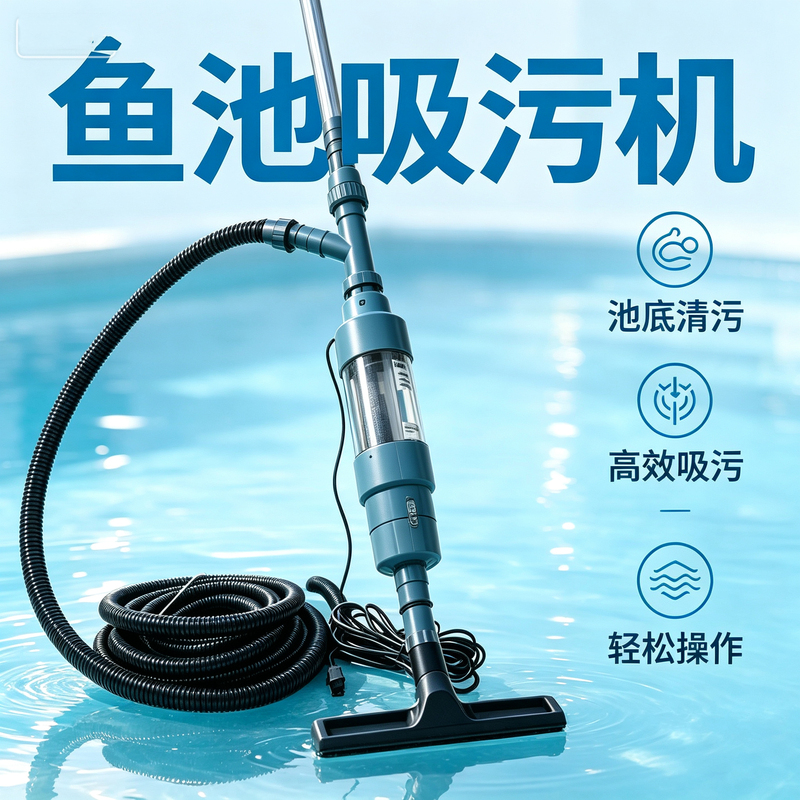 Fish Pond Sewage Suction Machine, Low-Voltage Pool Bottom Cleaning Equipment, Fish Excrement, Sludge, Moss Suction, Small Underwater Vacuum Cleaner Fish Pond Sewage Suction Machine, Low-Voltage Pool Bottom Cleaning Equipment, Fish Excrement, Sludge, Moss Suction, Small Underwater Vacuum Cleaner