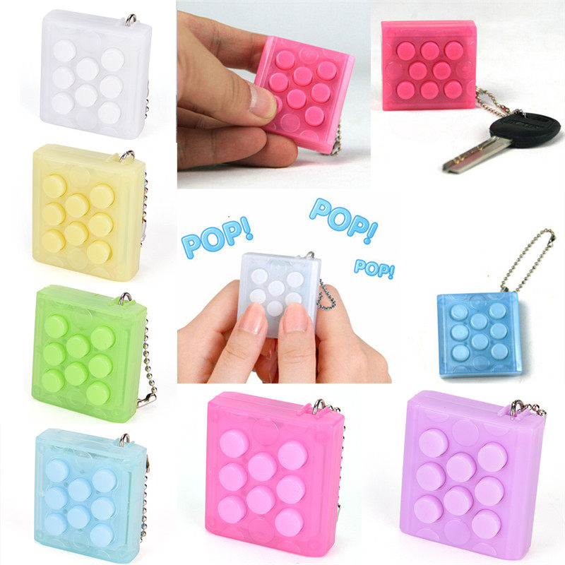 Infinite Squeeze Bubble press louder Pressure Vent Toy Boredom Knead Bubble Paper Screaming Funny Toy Keychain