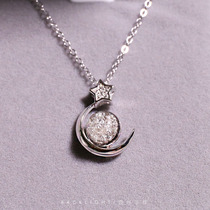 Newborn baby fetal hair souvenir diy self-made fetal hair necklace mother and child sterling silver pendant week Full Moon gift