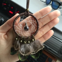 Dream catcher car pendant fetal hair souvenir diy wind chimes baby hair necklace ornaments wool pendant sweater chain