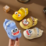 Детские тапочки, летняя мультяшная детская акула для мальчиков, слайдеры для раннего возраста, обувь, мягкая подошва