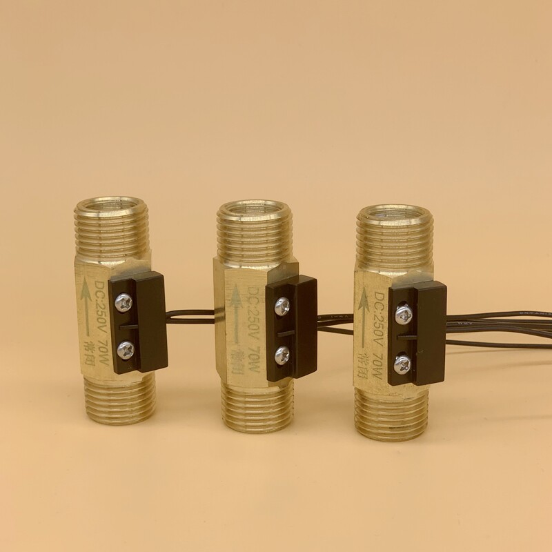 4 points DN15 water shortage signal water flow sensor switch normally closed type water power off no water power on