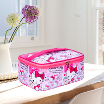 Lunch box portable bag insulation package Lunch box with lunch bag flat horizontal version of childrens cute primary school students large capacity