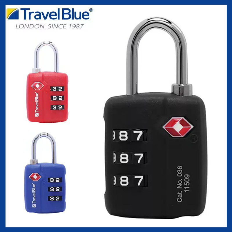 Travelblue blue travel customs lock tsa combination lock luggage anti-theft lock consignment customs lock digital padlock