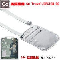  UK GO TRAVEL hanging neck wallet personal bag ID passport bag card bag Anti-theft anti-robbery bag purse 644