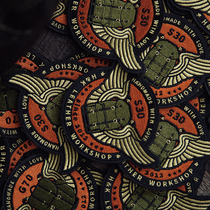 HK workshop custom S30 G70 M39 K60 backpack cloth patch embroidery badge armband diy