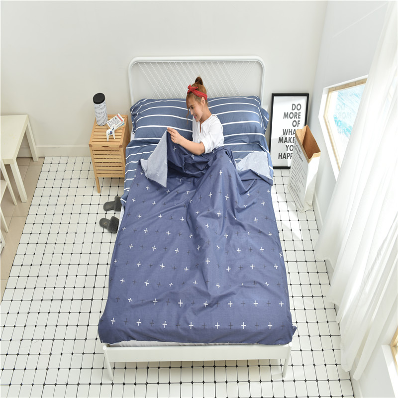 Người lớn cầm tay du lịch bông bẩn bẩn túi chống bẩn túi khách sạn Khách sạn vệ sinh lót đôi may túi ngủ cho bé