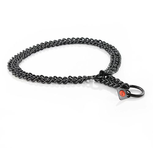 Petcare Импортированная черная двойная двойная двойная из нержавеющая сталь P -цепная цепная цепь -цепь воротник золотой ретривер
