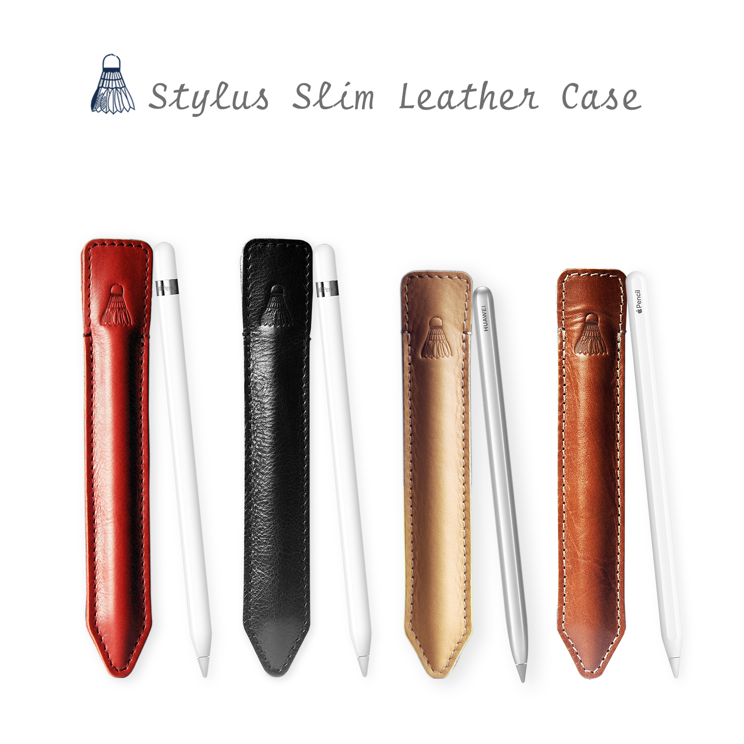 Suitable for choiyomi Apple second generation pen leather case Huawei apple pencil leather bag storage bag