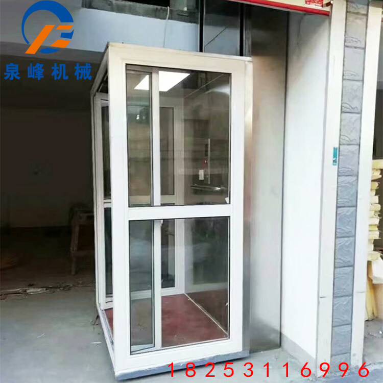 Household small lift, attic duplex, one, two, three-story villa elevator, two-story indoor simple elevator for the elderly
