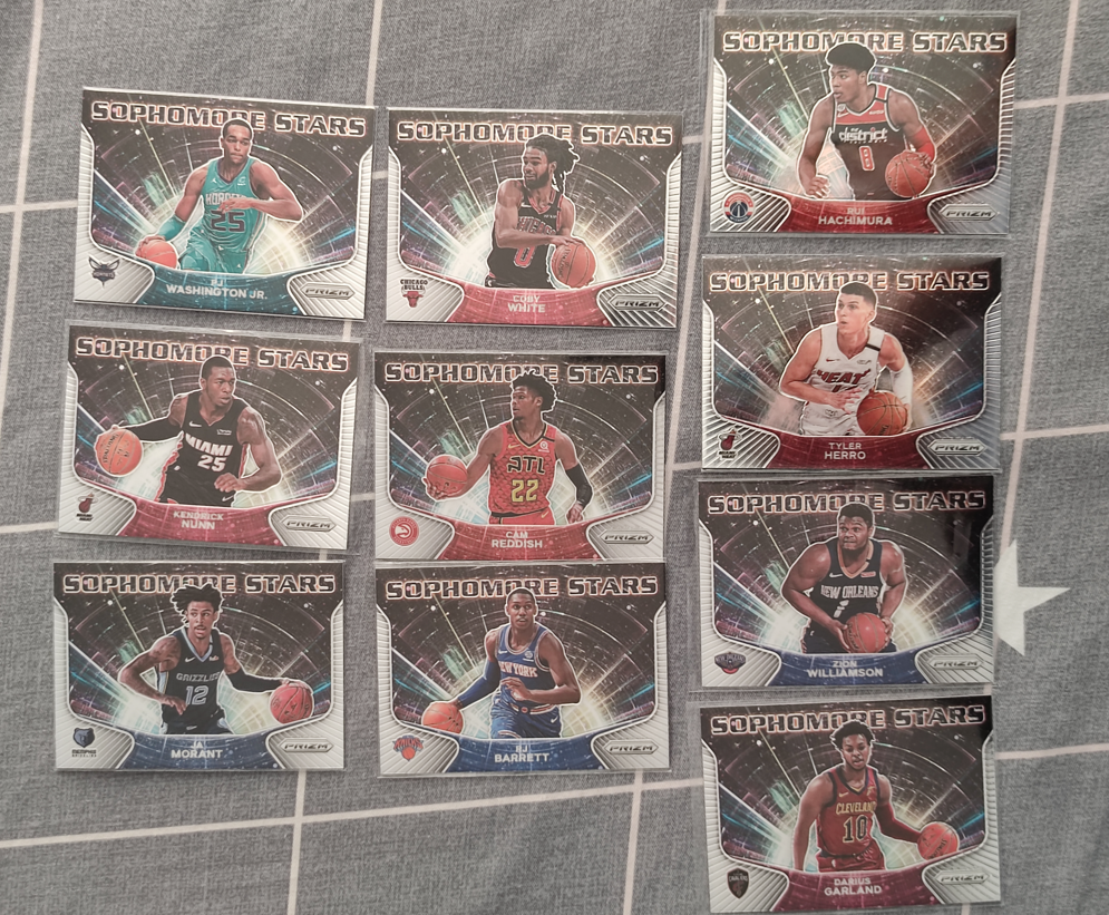 2020-21PRIZM Star Card SOPHOMORE10 Complete Zion Williamson Morant (Box J)