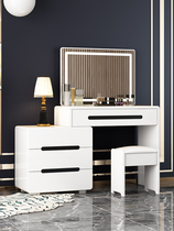 Dressing table bedroom small economy modern simple Princess Net red dressing table with lamp ins makeup table storage cabinet