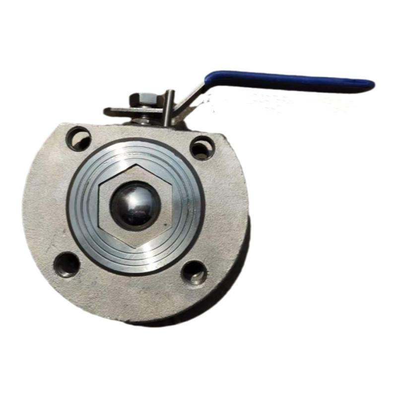 304 stainless steel ultra-thin ball valve Q71F-16P Italian-style paired flange ball valve 4 minutes 6 minutes 1 inch DN32 40 50