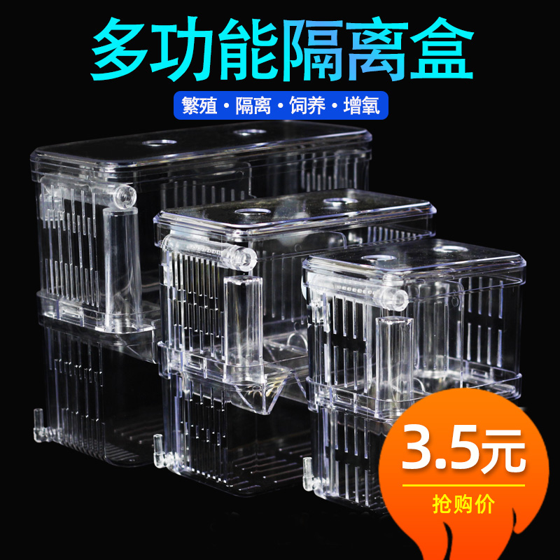 Peacock fish breeding box Acrylic Small Fry isolated box suspended zebra fish hatchbox fish production