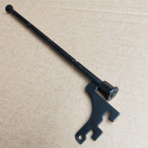 Card AA Post Underwear Rod White Black Silver Color Lengthened Add Coarse Hanging Rod Four Sections Five Knowha Rod Upper Wall Hanging Rack