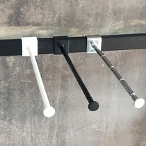Square card lingerie hanging pole white black silver color card square tube beam positive hanging bar bra hook lengthened plus coarse anti-slip