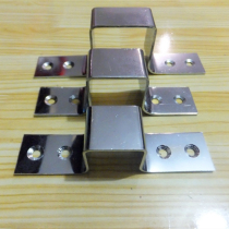 Square tube fixing accessories toad upper wall hinge accessories lock wall thickened lock buckle fixed AA square tube special horse piece