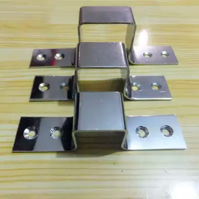 Square tube fixing accessories toad upper wall hinge accessories lock wall thick lock buckle fixed AA square tube special horse piece