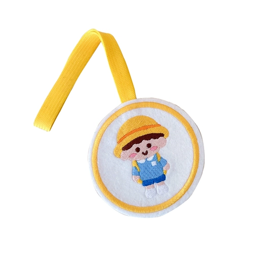 Подвеска для матери и ребенка, именная наклейка, детский школьный рюкзак для детского сада, брелок, с вышивкой, делается под заказ, подарок на день рождения