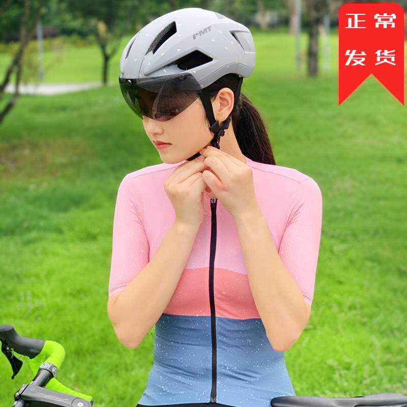 PMT RS01 riding goggle safety helmet pneumatically integrated bicycle male and female safety helmet road mountain universal