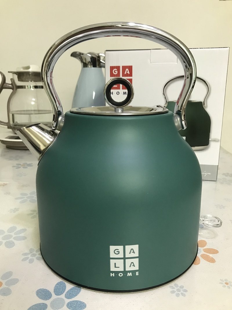 Retro 304 stainless steel electric kettle kettle frosted paint automatic power-off chassis heating anti-dry burning