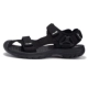 Việt Nam cỡ lớn dép nam Baotou đế phẳng Velcro mang thoải mái thể thao dép nữ ngoài trời đôi giày đôi - Sandal