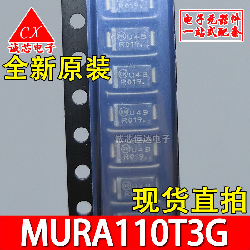 New original MURA110T3 DO-214 printed R019 SMA rectifier diode imported spot