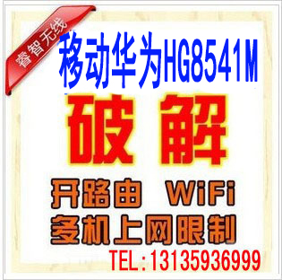 Remote deciphering mobile Huawei HG8541M fiber cat ultra-dense relieving the number of internet tables to be bridged